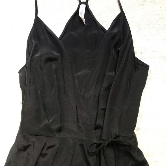 Rory Becca Black Silk Wrap Mini Dress XS - Picture 5 of 8